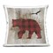 Stupell Industries Buffalo Plaid Bear & Bird Decorative Printed Throw Pillow, design by Susan Arnot, 18 x 7 x 18